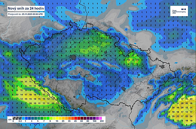 Na východě Moravy a Slezska napadne až 15 cm sněhu, varují meteorologové