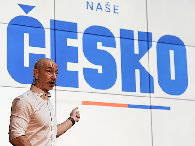 Kuba představil logo hnutí Naše Česko. Poprvé pořádně, vzkázal