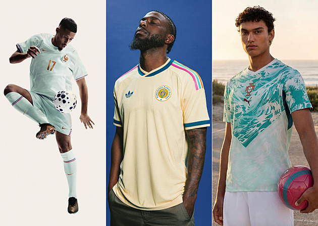 Nové venkovní dresy pro MS ve fotbale 2026. Které týmy překvapily?