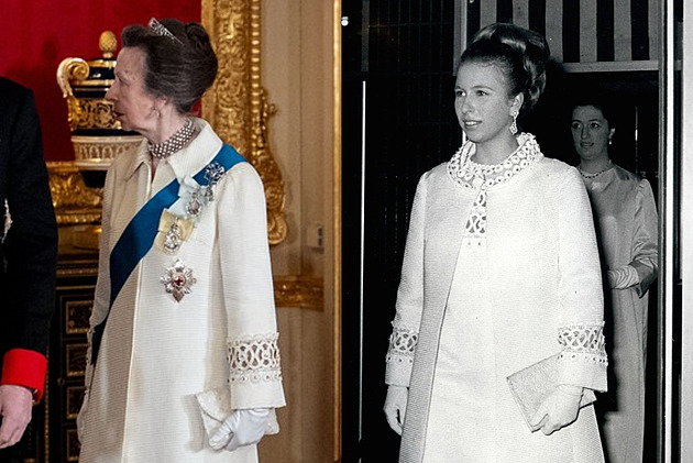Královská recyklace. Princezna Anna se ukázala v kabátu, který nosila v osmnácti