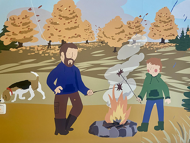 Harusův kopec, cesty i zákoutí. Vysočinská krajina zdobí chodby nemocnice